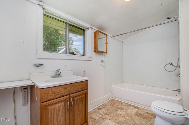 805 N Duke St, Durham, NC 27701 - full bathroom featuring vanity and vaulted ceiling