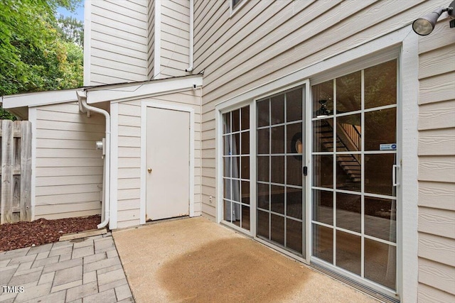 7771 Falcon Rest Cir, Raleigh, NC 27615 - property entrance featuring a patio