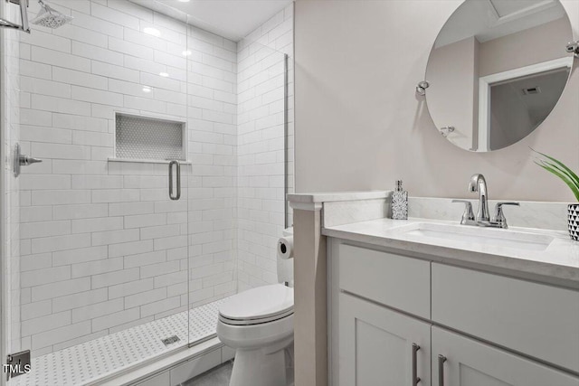 7771 Falcon Rest Cir, Raleigh, NC 27615 - bathroom with a stall shower and vanity