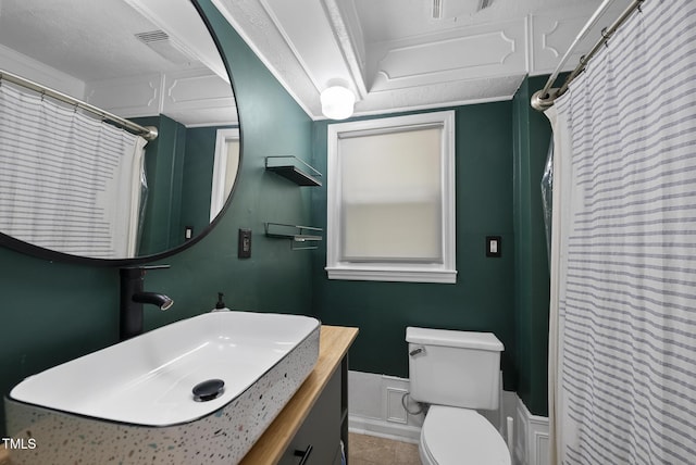 2510 Springhill Ave, Raleigh, NC 27603 - full bathroom with vanity and a shower with shower curtain