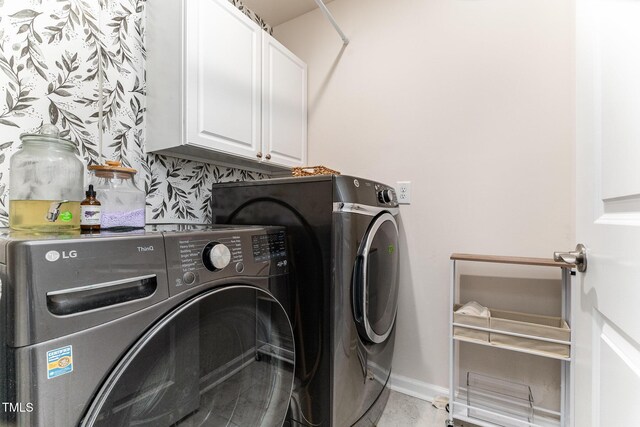 3019 Newfields Pl, Durham, NC 27703 - laundry room with independent washer and dryer and cabinet space