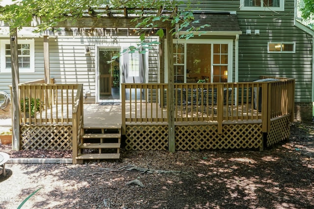 10 Biltmore Pl, Durham, NC 27712 - view of wooden terrace