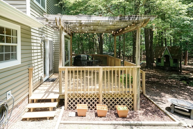 10 Biltmore Pl, Durham, NC 27712 - deck with a pergola