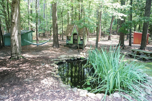 10 Biltmore Pl, Durham, NC 27712 - view of yard with a storage unit