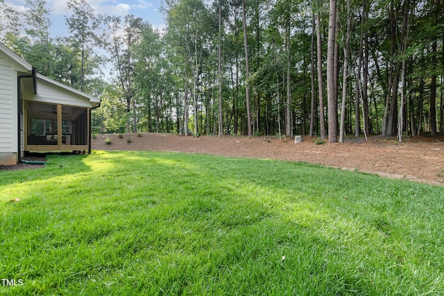 3714 Ode Turner Rd, Hillsborough, NC 27278 - view of green lawn featuring a sunroom