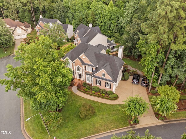 100 Beraneak Ln, Cary, NC 27519 - view from above of property