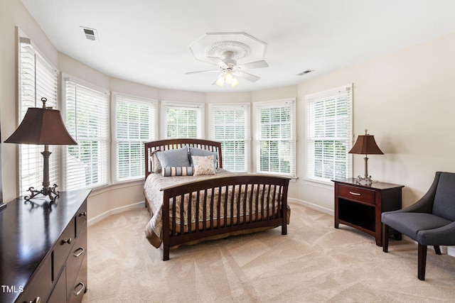100 Beraneak Ln, Cary, NC 27519 - bedroom with light carpet and ceiling fan