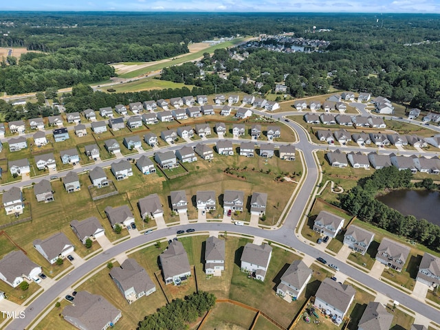 2307 Bethpage Dr, Fuquay Varina, NC 27526 - aerial overview of property's location featuring a forest and nearby suburban area