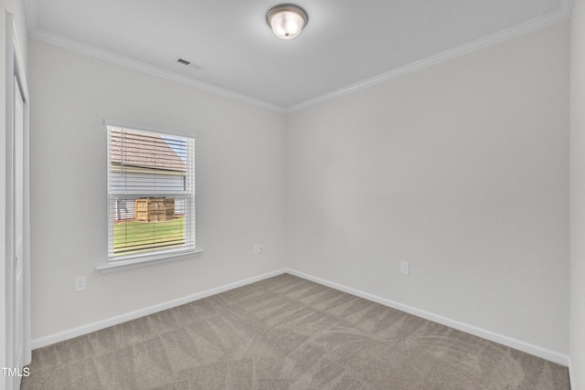 2307 Bethpage Dr, Fuquay Varina, NC 27526 - carpeted empty room featuring crown molding