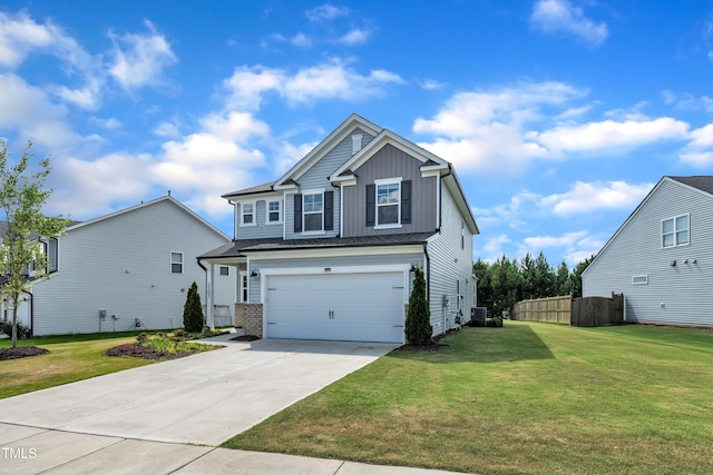 2307 Bethpage Dr, Fuquay Varina, NC 27526 - view of front facade featuring board and batten siding, driveway, and an attached garage