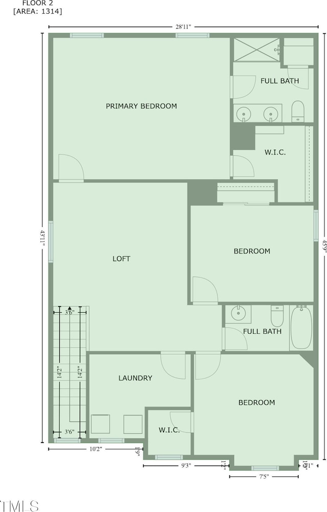2307 Bethpage Dr, Fuquay Varina, NC 27526 - view of property floor plan