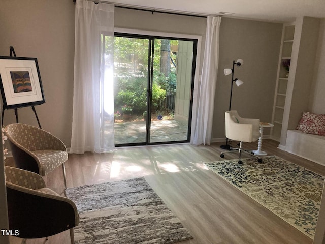 3082 Colony Rd Unit A, Durham, NC 27705 - sitting room with wood finished floors and baseboards