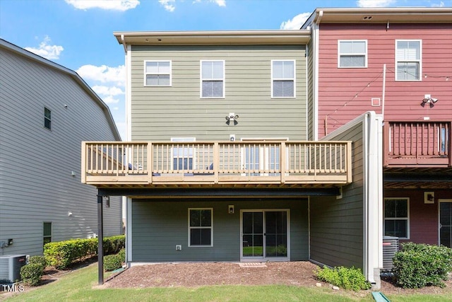 1035 Brownsmith Dr, Apex, NC 27502 - rear view of property featuring a deck