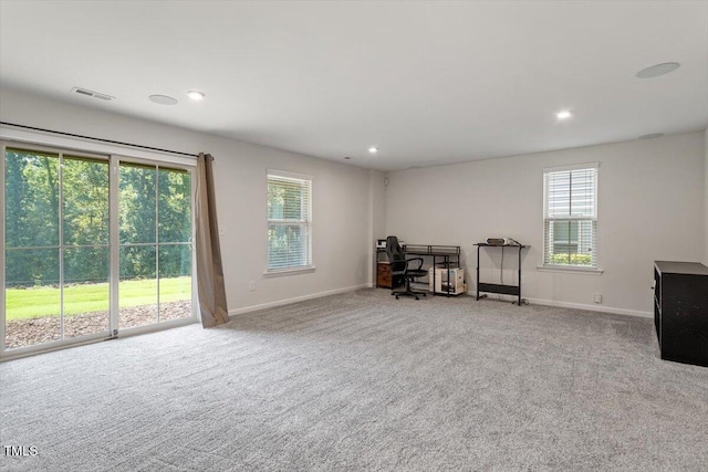 1035 Brownsmith Dr, Apex, NC 27502 - carpeted office featuring healthy amount of natural light and recessed lighting