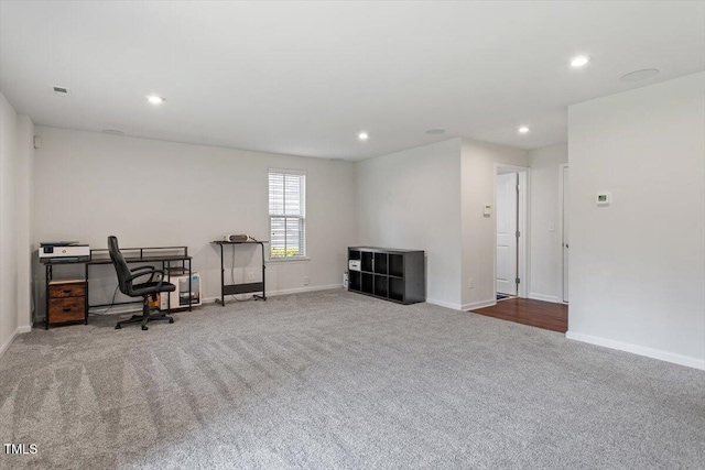 1035 Brownsmith Dr, Apex, NC 27502 - office featuring carpet floors and recessed lighting