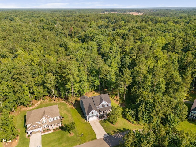121 Roundrock Ln, Sanford, NC 27330 - aerial view of a heavily wooded area