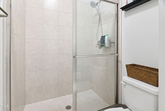 121 Roundrock Ln, Sanford, NC 27330 - bathroom featuring toilet and a stall shower
