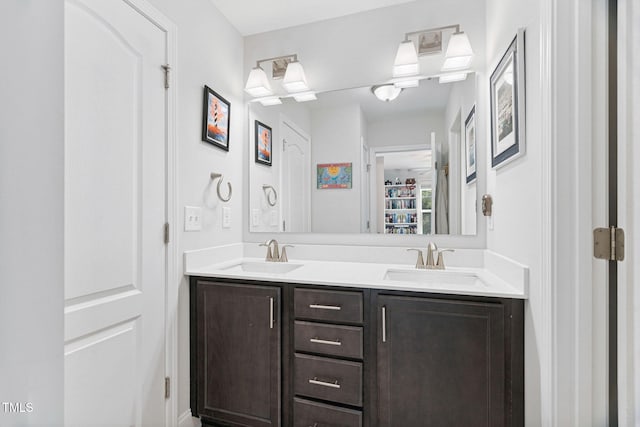 121 Roundrock Ln, Sanford, NC 27330 - bathroom featuring double vanity