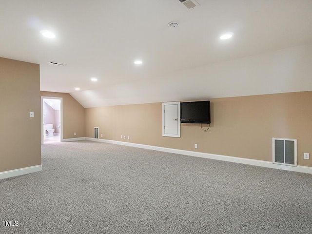 6843 Sawyer Rd, Liberty, NC 27298 - basement with light colored carpet and recessed lighting