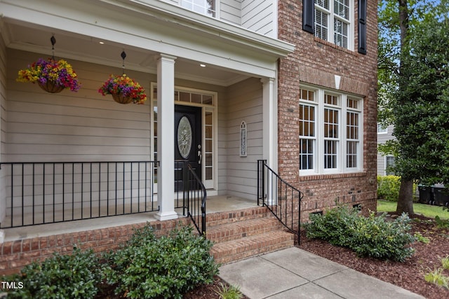 6104 Spicewood Dr, Fuquay Varina, NC 27526 - property entrance with brick siding
