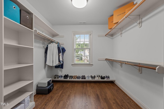 6104 Spicewood Dr, Fuquay Varina, NC 27526 - walk in closet featuring wood finished floors