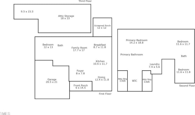 6104 Spicewood Dr, Fuquay Varina, NC 27526 - view of room layout