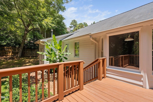 2912 Enson Pl, Raleigh, NC 27603 - view of wooden deck