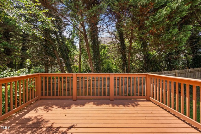 2912 Enson Pl, Raleigh, NC 27603 - view of wooden deck