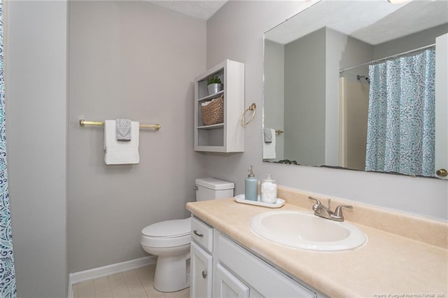 3516 Worley St, Fayetteville, NC 28311 - bathroom with vanity, a shower with curtain, and tile patterned flooring