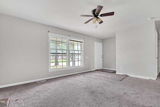 1220 Blarney Ct, Raleigh, NC 27610 - unfurnished room featuring carpet floors, ceiling fan, and a smoke detector