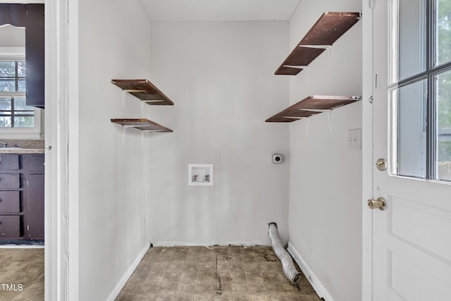 1220 Blarney Ct, Raleigh, NC 27610 - laundry room featuring washer hookup and electric dryer hookup