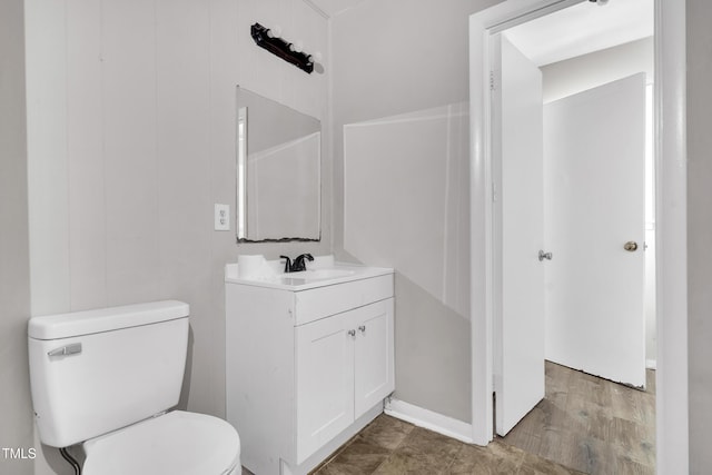 1220 Blarney Ct, Raleigh, NC 27610 - half bathroom featuring vanity and toilet