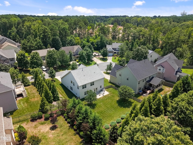 4 Seawell Ct, Durham, NC 27703 - aerial perspective of suburban area with a forest