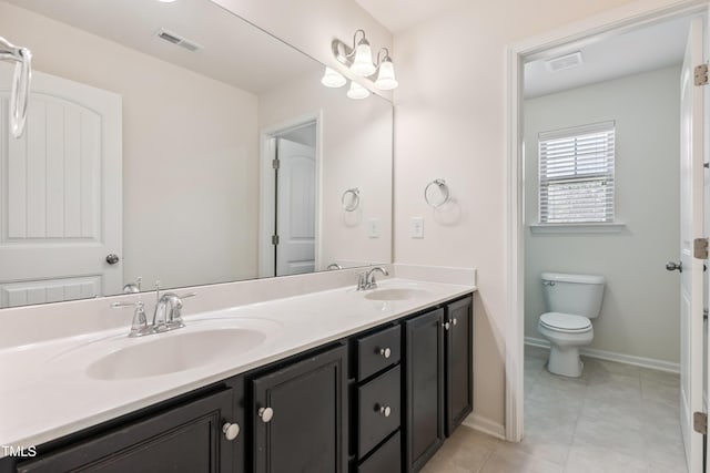 4 Seawell Ct, Durham, NC 27703 - full bathroom with double vanity and tile patterned flooring