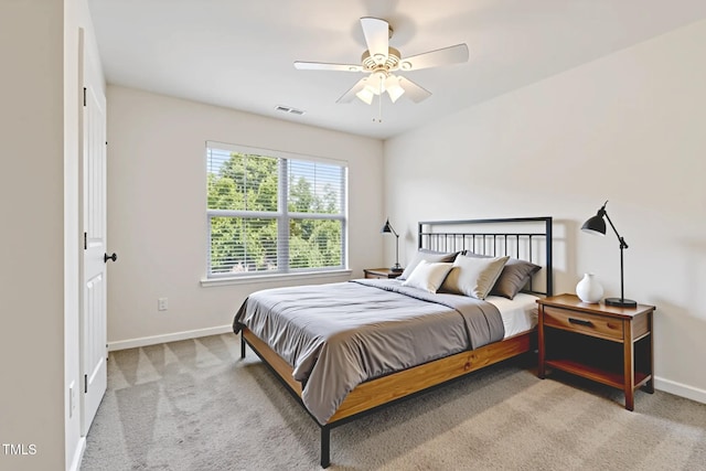 4 Seawell Ct, Durham, NC 27703 - bedroom featuring light colored carpet and ceiling fan