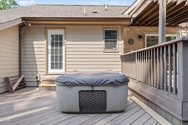 116 Seminole Dr, Louisburg, NC 27549 - deck with a hot tub and area for grilling