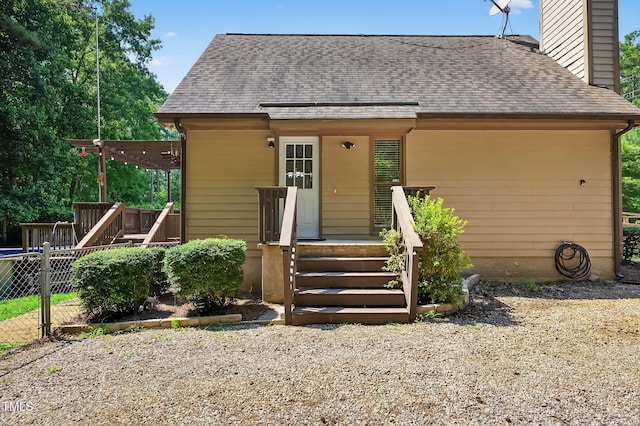 116 Seminole Dr, Louisburg, NC 27549 - view of front of house featuring a chimney and a shingled roof