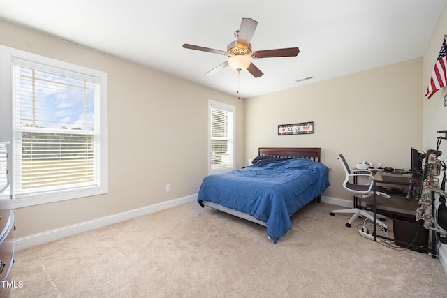 141 Vibernum Vw, Four Oaks, NC 27524 - bedroom featuring carpet floors and a ceiling fan