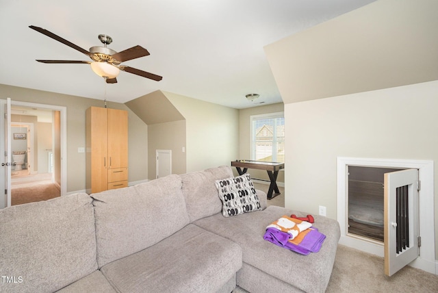 141 Vibernum Vw, Four Oaks, NC 27524 - living area with light carpet and a ceiling fan