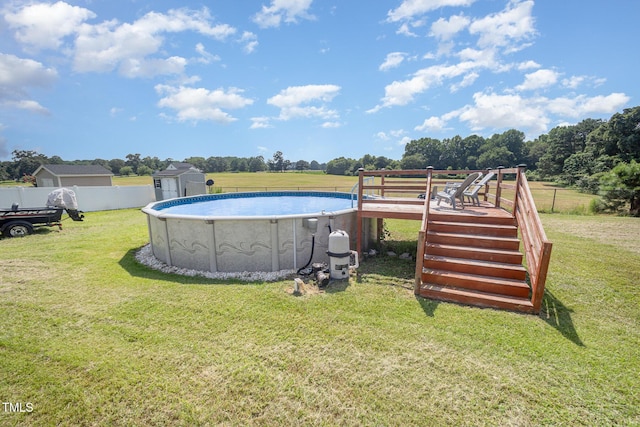 141 Vibernum Vw, Four Oaks, NC 27524 - view of pool with a shed