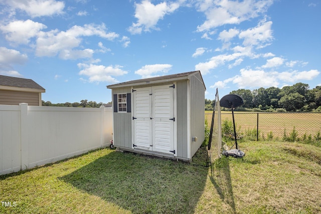 141 Vibernum Vw, Four Oaks, NC 27524 - view of shed with a fenced backyard