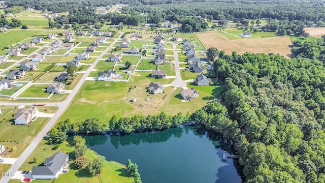 141 Vibernum Vw, Four Oaks, NC 27524 - aerial overview of property's location with a nearby body of water
