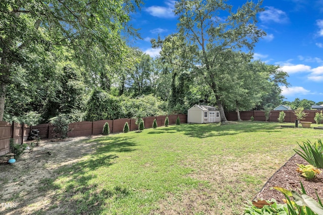 126 Gwendolyn Way, Fuquay Varina, NC 27526 - fenced backyard featuring a storage shed