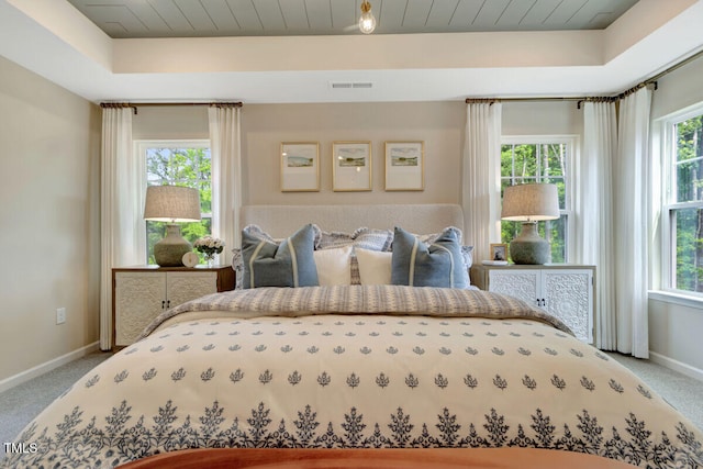 3010 Shady Sage Way Lot 15, Apex, NC 27523 - carpeted bedroom with wood ceiling