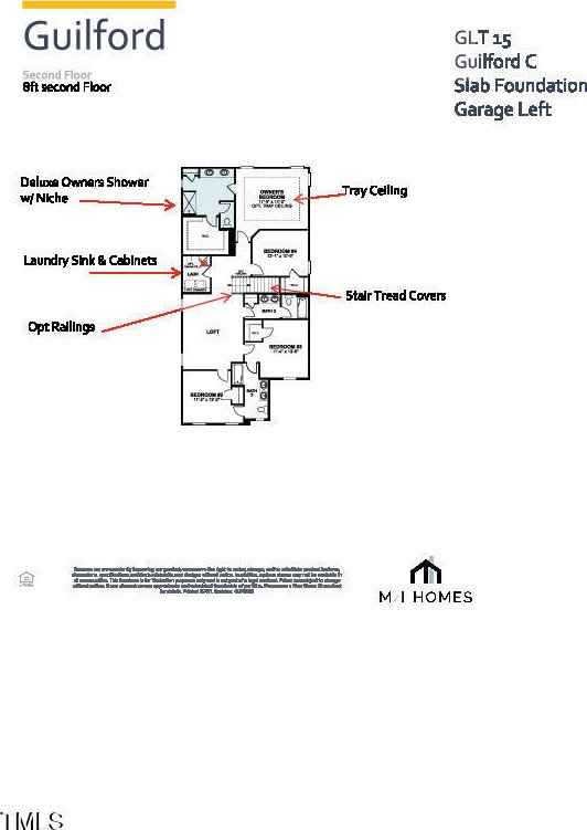 3010 Shady Sage Way Lot 15, Apex, NC 27523 - view of room layout
