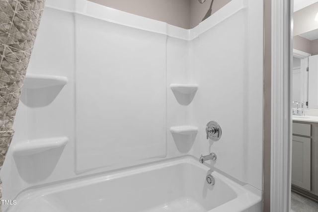 1001 Jensen Rd, Durham, NC 27703 - bathroom featuring shower / tub combination and vanity