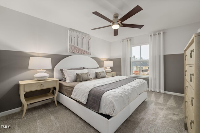 1001 Jensen Rd, Durham, NC 27703 - carpeted bedroom with baseboards and a ceiling fan