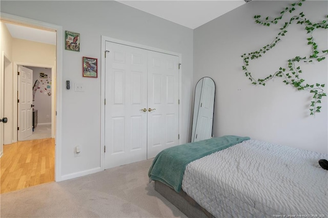 7655 Lucinda Ln, Linden, NC 28356 - bedroom featuring a closet and light carpet