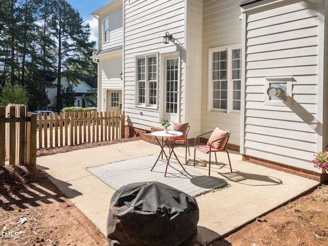 513 Moultonboro Ave, Wake Forest, NC 27587 - view of patio with a fire pit