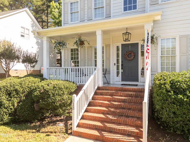 513 Moultonboro Ave, Wake Forest, NC 27587 - view of exterior entry featuring covered porch